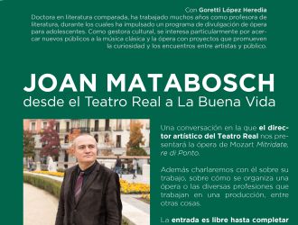 Ópera de Bolsillo. Joan Matabosch. Desde el Teatro Real a la Buena Vida