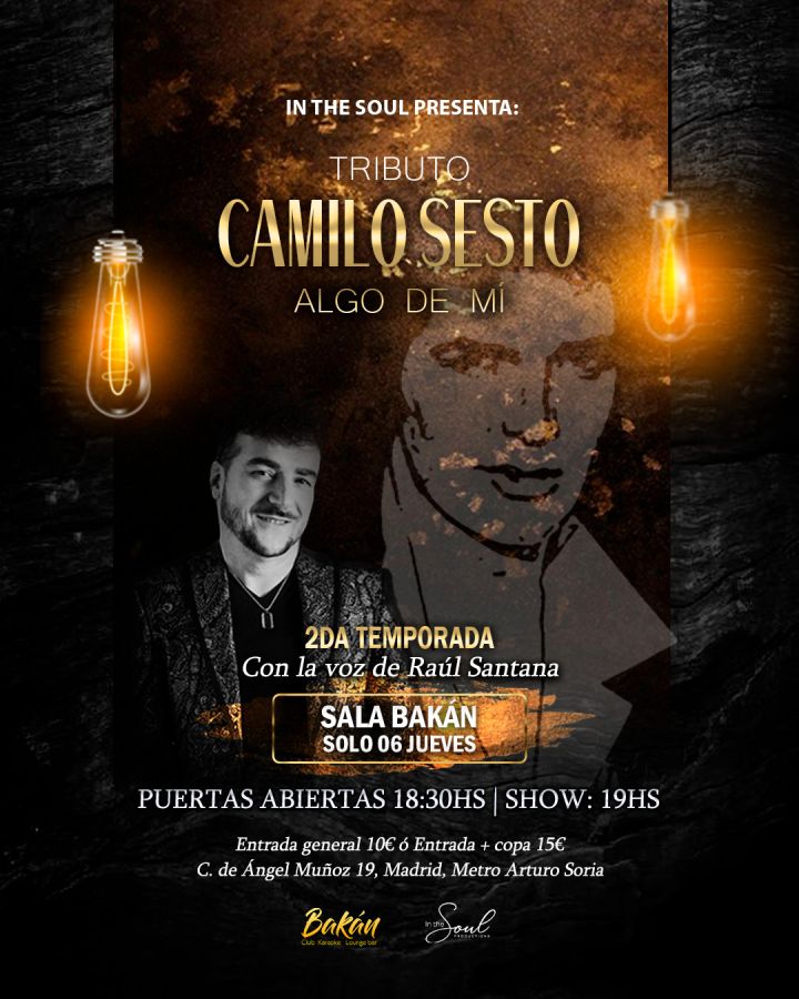  Raúl Santana, Tributo Camilo Sesto