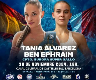 Campeonato Europa Super Gallo - Tania Alvarez vs ben Ephraim