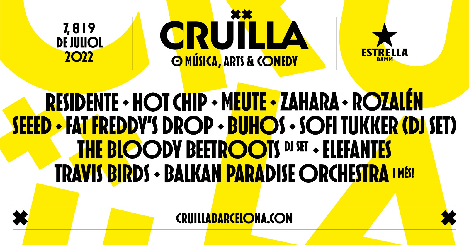 Entradas Festival Cruïlla 2024 2024 en Barcelona